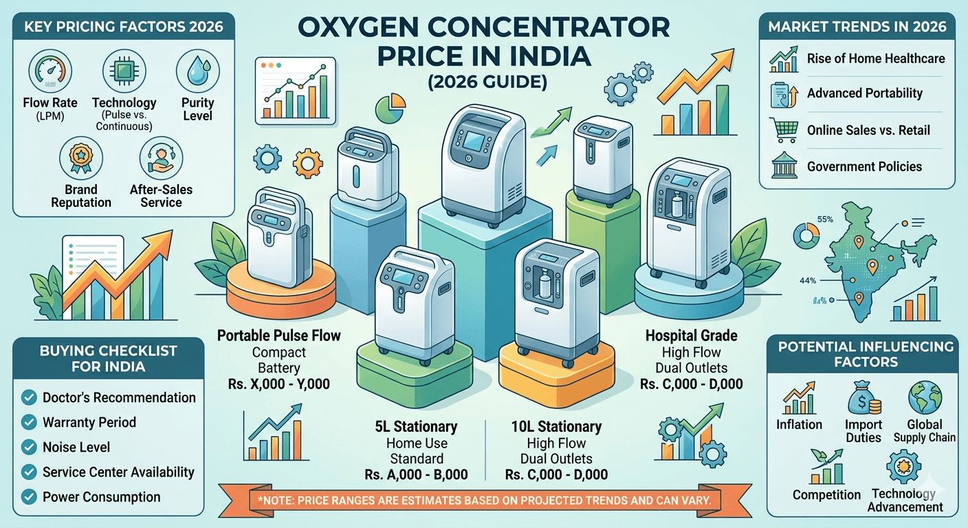 Oxygen Concentrator Price in India (2026 Guide)